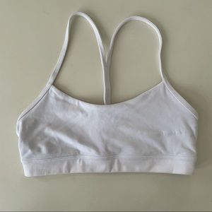 Lululemon Flow Y Bra Nulu White Size 8